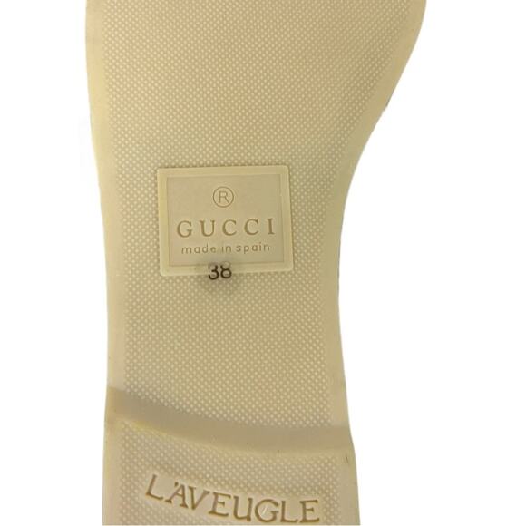 Gucci Pepita Crystal-embellished Espadrilles Black GG New NIB Size 38 - Picture 5 of 6